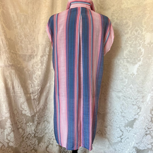 Ladies Blousology Sleeveless Button-front Tunic Top - Picture 3 of 10